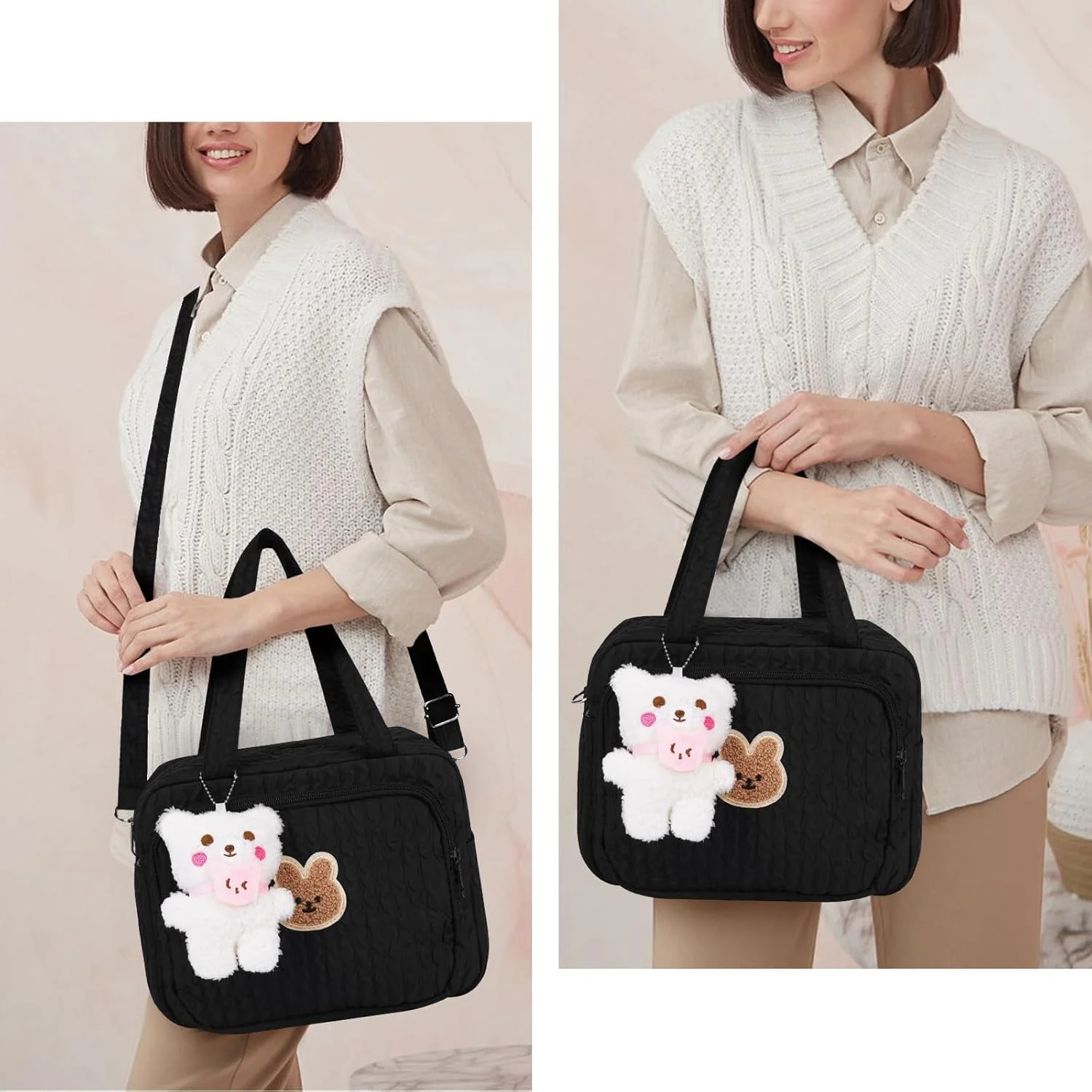 کیف لوازم کودک TNTAIAHL، کیف مادر، کیف لوازم نوزاد، کیف دوشی مسافرتی، کیف چند منظوره نگهداری لوازم کودک