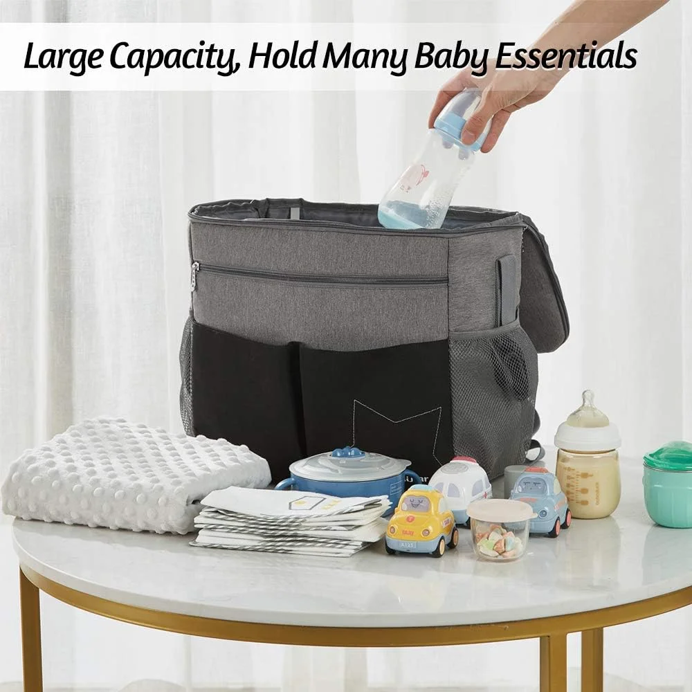 کیف لوازم کودک تیکاس، کوله پشتی مادر، ظرفیت بزرگ، ضد آب، چند منظوره، مناسب لباس کودک، پوشک، شیشه شیر، دستمال مرطوب، کیف نگهداری وسایل سفر، قابلیت آویزان کردن