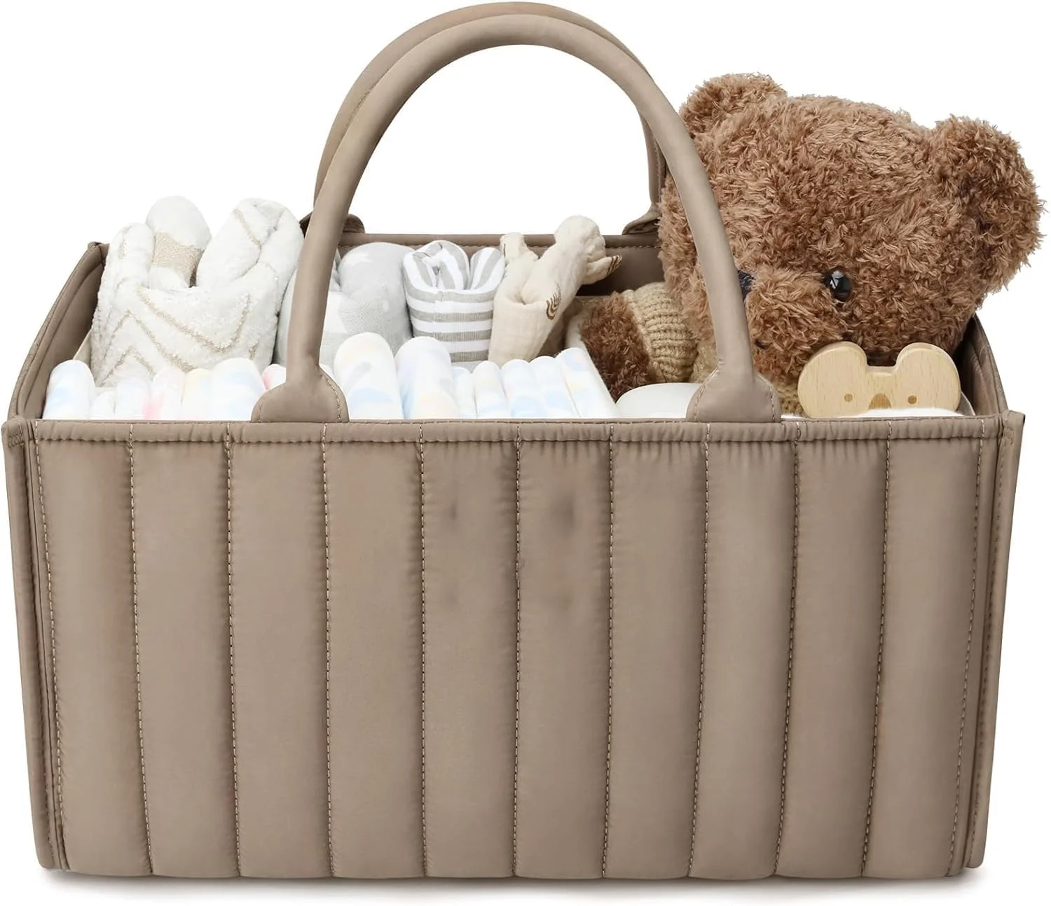 سبد لوازم کودک Diary Baby، سازمان دهنده شیک لوازم کودک، سبد ذخیره سازی شیک برای پوشک - لیست سیسمونی نوزاد برای لیست سیسمونی نوزاد و لوازم ضروری کودک - قهوه ای موکا سبد لوازم کودک Diary Baby، سازمان دهنده شیک لوازم کودک، سبد ذخیره سازی شیک برای پوشک - لیست سیسمونی نوزاد برای لیست سیسمونی نوزاد و لوازم ضروری کودک - قهوه ای موکا