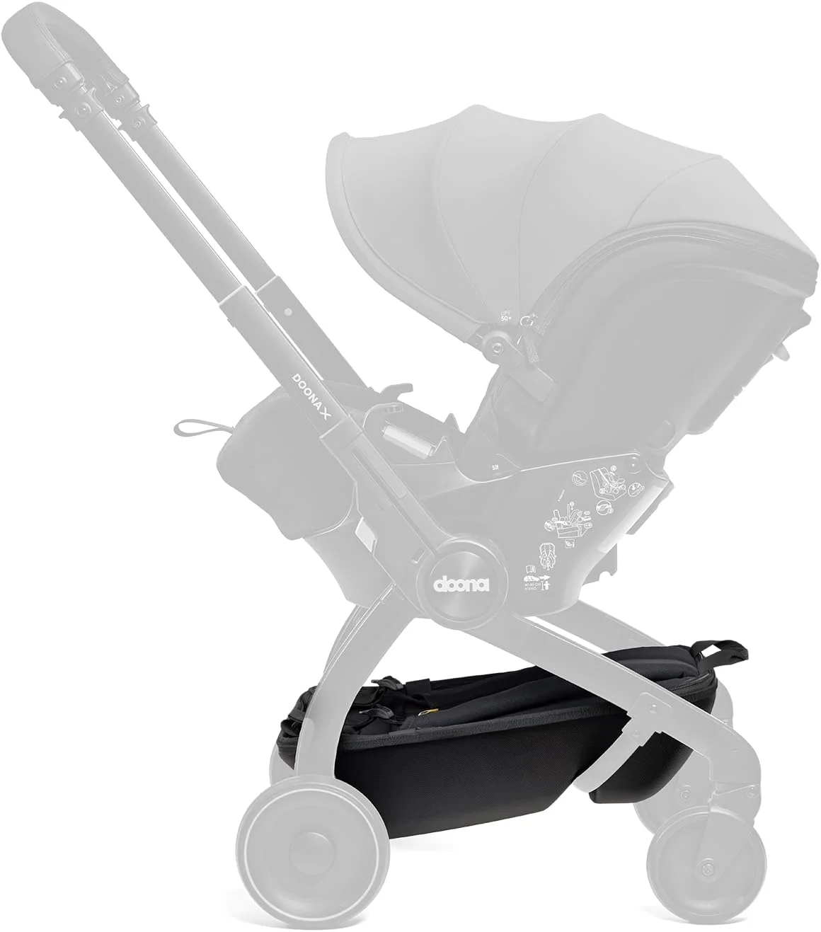 سبد حمل و نقل Doona X Pack & Go، سازمان دهنده ساختار یافته کالسکه، کوله پشتی و سبد ذخیره سازی با بندهای پد دار و پشتیبانی از کمر، ظرفیت بزرگ، استفاده آسان، مناسب برای سفر، سازگار با Doona X، مشکی سبد حمل و نقل Doona X Pack & Go، سازمان دهنده ساختار یافته کالسکه، کوله پشتی و سبد ذخیره سازی با بندهای پد دار و پشتیبانی از کمر، ظرفیت بزرگ، استفاده آسان، مناسب برای سفر، سازگار با Doona X، مشکی