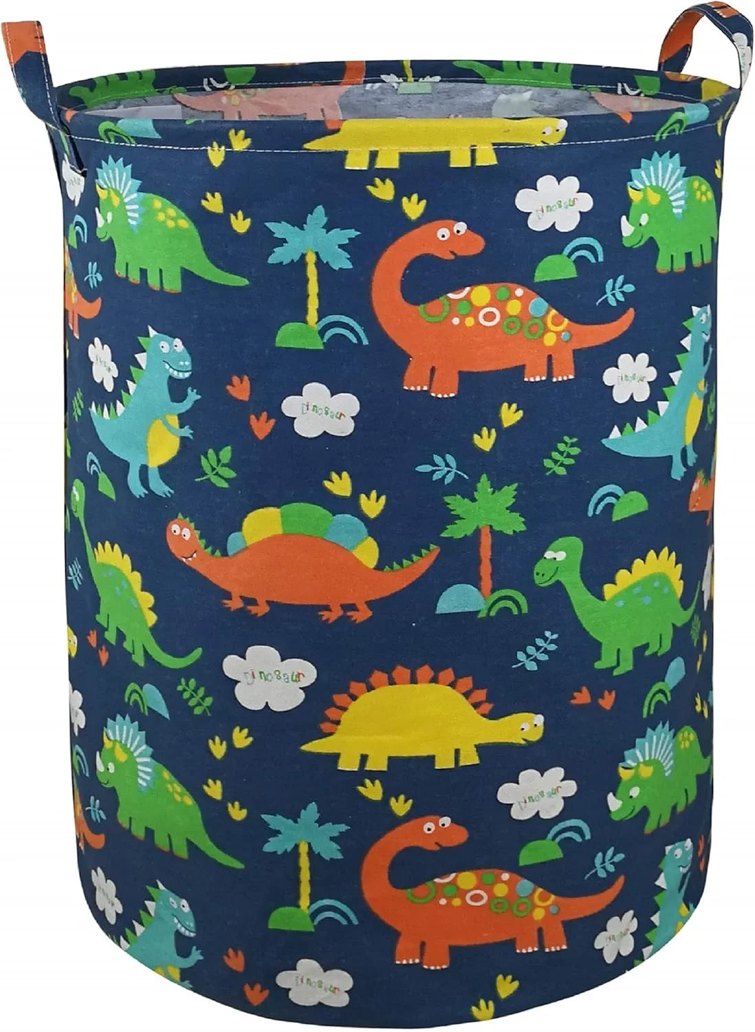 سبد لباس دایناسور برای کودکان، سبد ذخیره سازی پارچه ای تاشو ضد آب 63 لیتری با دستگیره، آبی تیره برای لباس، اتاق خواب کودک پسرانه، اسباب بازی، سبد هدیه جشن تولد نوزاد سبد لباس دایناسور برای کودکان، سبد ذخیره سازی پارچه ای تاشو ضد آب 63 لیتری با دستگیره، آبی تیره برای لباس، اتاق خواب کودک پسرانه، اسباب بازی، سبد هدیه جشن تولد نوزاد