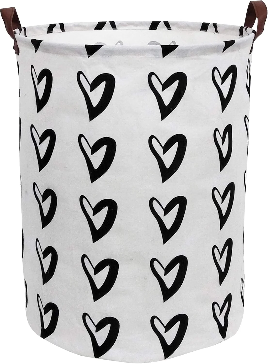 سبد بزرگ اسباب بازی CLOCOR - سبد ذخیره سازی پنبه ای - سبد هدیه گرد با دسته برای اسباب بازی، لباس های شسته شده، اتاق کودک (قلب عشق) سبد بزرگ اسباب بازی CLOCOR - سبد ذخیره سازی پنبه ای - سبد هدیه گرد با دسته برای اسباب بازی، لباس های شسته شده، اتاق کودک (قلب عشق)