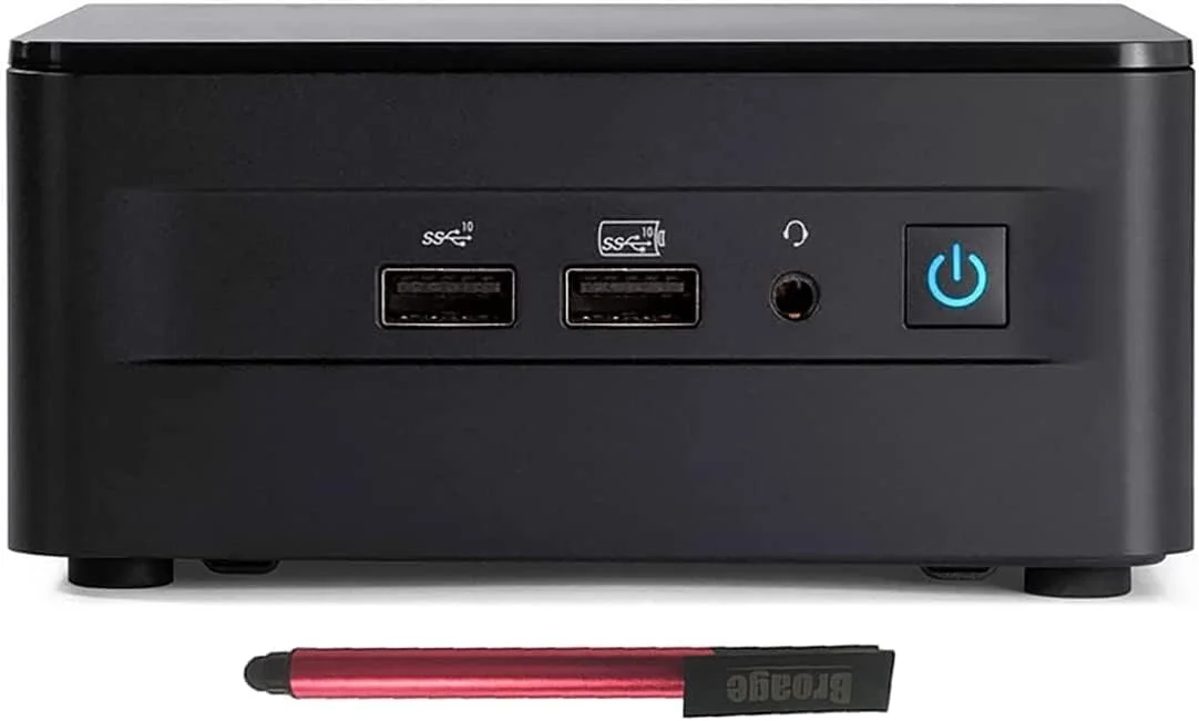 کیت مینی کامپیوتر Intel NUC 12 Pro مدل NUC12WSHi5، پردازنده نسل دوازدهم 12 هسته ای i5-1240P، رم 16 گیگابایتی DDR4، حافظه SSD 512 گیگابایتی PCIe، وای فای 6، تاندربولت 4، ویندوز 10 پرو، فلش درایو 64 گیگابایتی BROAG