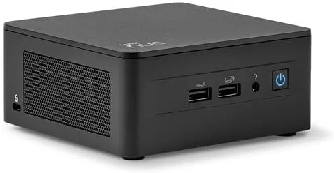 مینی دسکتاپ Intel NUC 13 Pro، پردازنده Intel i5-1350P vPro 12 هسته ای، گرافیک Intel Iris Xe، رم 48 گیگابایت DDR4، حافظه 8 ترابایت M.2 SSD، تاندربولت 4، وای فای، بلوتوث 5.3، ویندوز 10 پرو