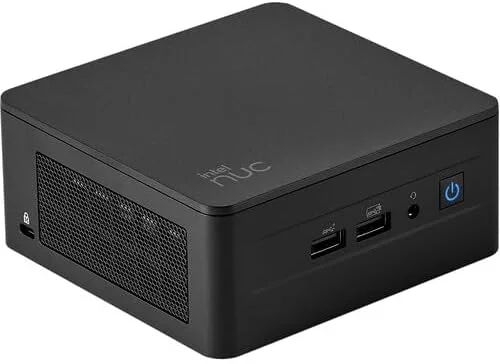مینی دسکتاپ Intel NUC 13 Pro، پردازنده Intel i5-1350P vPro 12 هسته ای، گرافیک Intel Iris Xe، رم 48 گیگابایت DDR4، حافظه 8 ترابایت M.2 SSD، تاندربولت 4، وای فای، بلوتوث 5.3، ویندوز 10 پرو