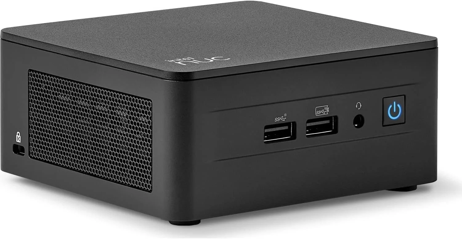 کیت Intel NUC 13 Pro مدل NUC13ANHi5، مینی کامپیوتر رومیزی تجاری، پردازنده نسل سیزدهم 12 هسته ای i5-1340P تا 4.6 گیگاهرتز، 64 گیگابایت رم DDR4، 2 ترابایت SSD PCIe، وای فای 6، بلوتوث 5.3، ویندوز 11 پرو، AZ-XUT