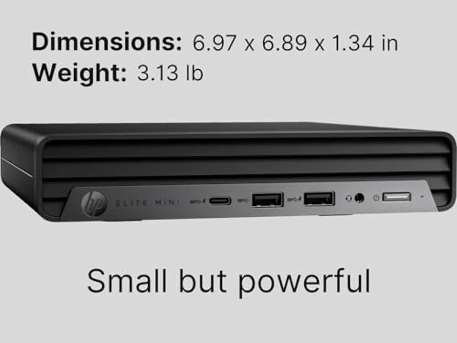 مینی کامپیوتر رومیزی HP EliteDesk 800 G9، پردازنده Core i7-14700 - 20 هسته ای، 512 گیگابایت SSD - رم 16 گیگابایت | ویندوز 11 پرو مشکی