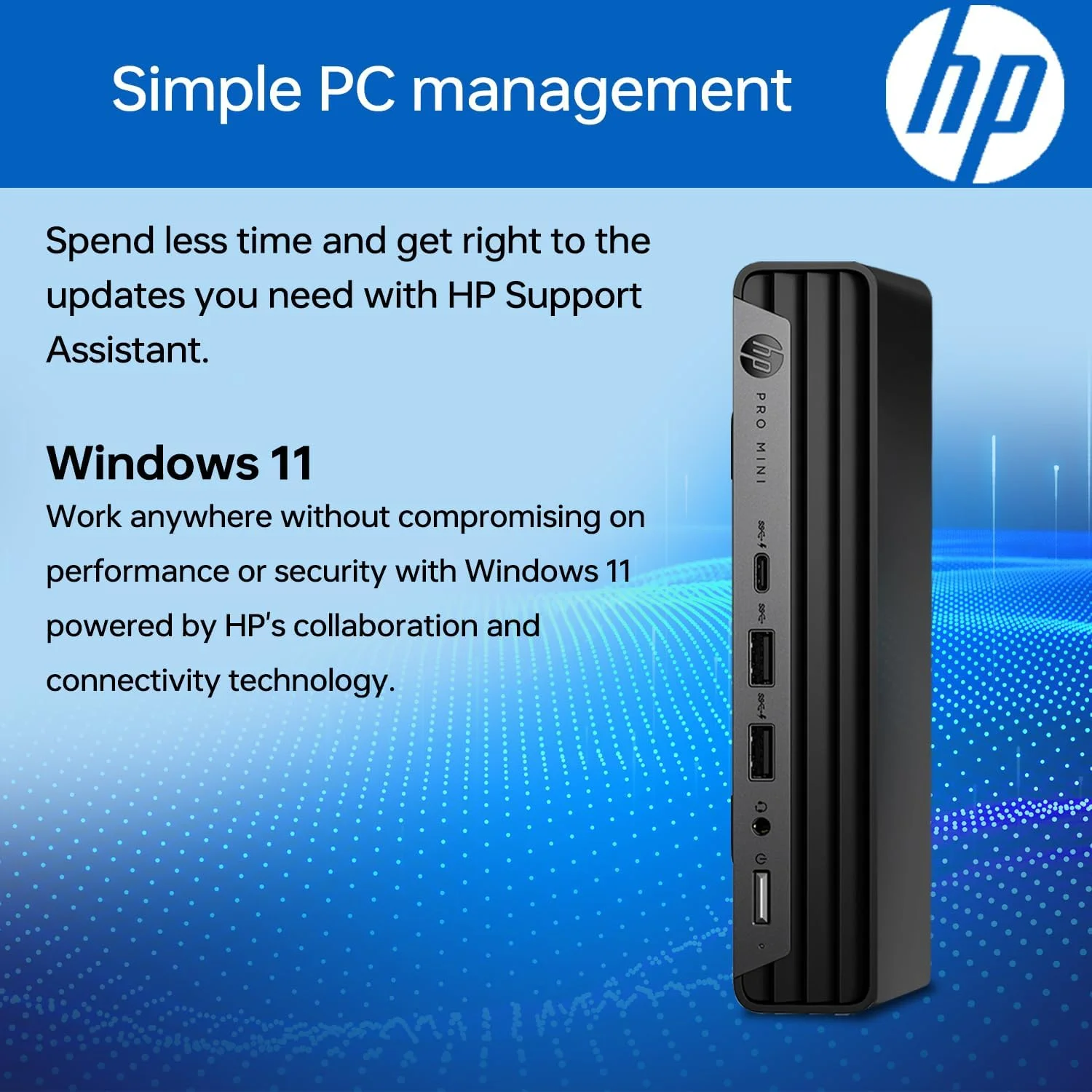 رومیزی تجاری مینی HP ProDesk 400 G9، پردازنده نسل سیزدهم Intel i5-13500T، رم 16 گیگابایتی، SSD PCIe 512 گیگابایتی، Wi-Fi 6، HDMI، Type-C، RJ-45، درگاه نمایش، صفحه کلید و ماوس سیمی، Windows 11 Pro، مشکی رومیزی تجاری مینی HP ProDesk 400 G9، پردازنده نسل سیزدهم Intel i5-13500T، رم 16 گیگابایتی، SSD PCIe 512 گیگابایتی، Wi-Fi 6، HDMI، Type-C، RJ-45، درگاه نمایش، صفحه کلید و ماوس سیمی، Windows 11 Pro، مشکی