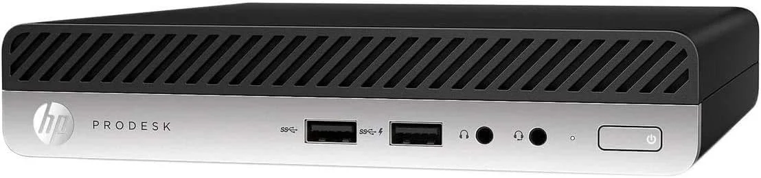 کامپیوتر رومیزی HP Business Desktop ProDesk 400 G5 - پردازنده Core i5 i5-9500T - رم 8 گیگابایتی - حافظه SSD 256 گیگابایتی - Desktop Mini - ویندوز 10 پرو 64 بیتی - کارت گرافیک Intel UHD Graphics 630 - کیبورد انگلیسی - شبکه بی سیم