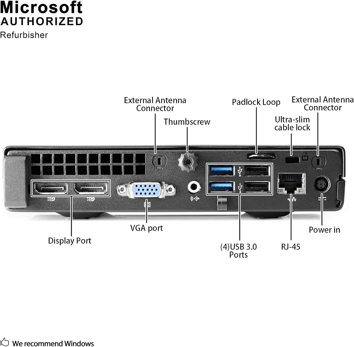 مینی کامپیوتر HP 600 G1 Micro Computer Mini Tower PC (پردازنده Intel Quad Core i3-4160T، رم 8 گیگابایت DDR3، حافظه SSD 256 گیگابایت، WIFI، VGA، USB 3.0) Win 10 Pro (بازسازی شده) مینی کامپیوتر HP 600 G1 Micro Computer Mini Tower PC (پردازنده Intel Quad Core i3-4160T، رم 8 گیگابایت DDR3، حافظه SSD 256 گیگابایت، WIFI، VGA، USB 3.0) Win 10 Pro (بازسازی شده)