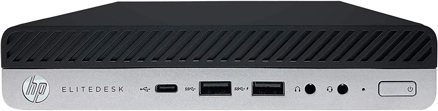HP Smart Buy ELITEDESK 800 G4 DM 4CB16UT Core i7 8700T 8GB DDR4، SSD 256 GB (بازسازی شده)