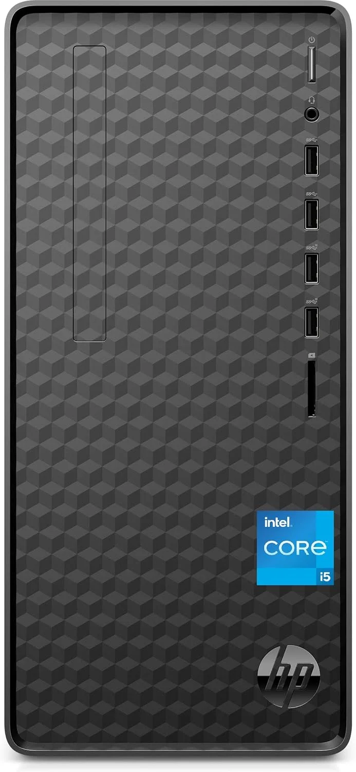 کامپیوتر رومیزی مینی تاور جدید HP مدل 2022 || پردازنده Intel Core i5 نسل دوازدهم || رم 8 گیگابایت || هارد دیسک 1 ترابایت + 256 گیگابایت SSD M.2 || ویندوز 11 هوم + آفیس 2021 || 6J0W7PA || مشکی || M01-F2489in