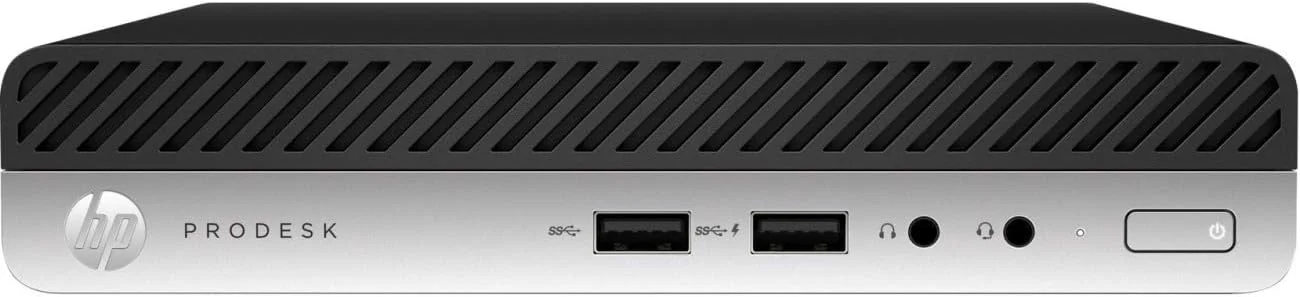 کامپیوتر رومیزی HP Business Desktop ProDesk 400 G4 - پردازنده Intel Core i5 (نسل 8) i5-8500T 2.10 گیگاهرتز - 8 گیگابایت DDR4 SDRAM - 256 گیگابایت SSD - ویندوز 10 پرو 64 بیتی (انگلیسی) - مینی دسکتاپ - مشکی، نقره ای - Intel