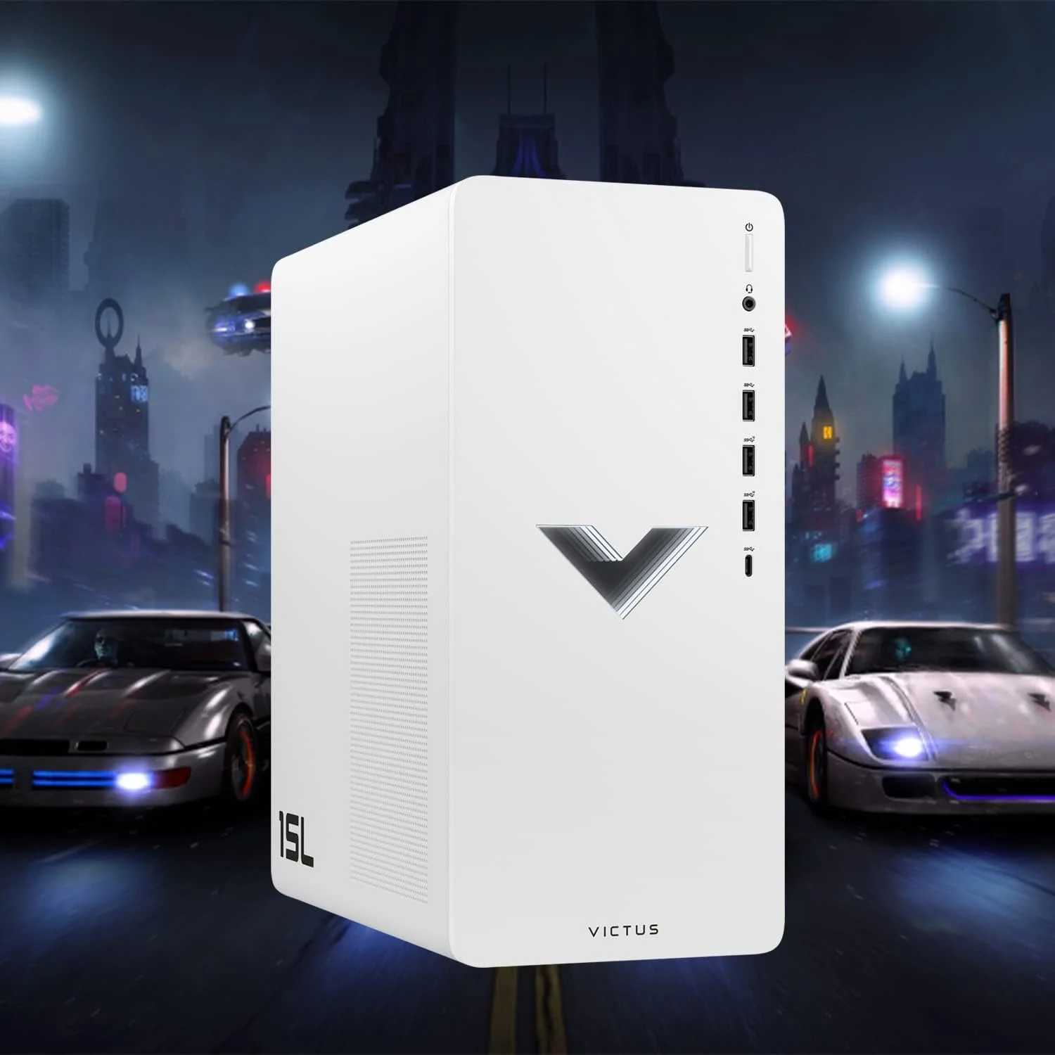 کامپیوتر گیمینگ رومیزی HP Victus 15L مدل 2022، پردازنده AMD Ryzen 7 5700G، کارت گرافیک AMD Radeon RX 6600XT، رم 16 گیگابایتی DDR4، حافظه SSD PCIe 1 ترابایتی، کیبورد و ماوس سیمی، Wi-Fi 6، ویندوز 11 هوم، سفید کامپیوتر گیمینگ رومیزی HP Victus 15L مدل 2022، پردازنده AMD Ryzen 7 5700G، کارت گرافیک AMD Radeon RX 6600XT، رم 16 گیگابایتی DDR4، حافظه SSD PCIe 1 ترابایتی، کیبورد و ماوس سیمی، Wi-Fi 6، ویندوز 11 هوم، سفید