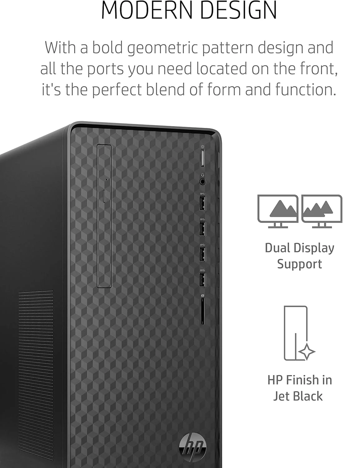 کامپیوتر رومیزی HP، پردازنده AMD Ryzen 3 4300G، رم 8 گیگابایتی، حافظه SSD 512 گیگابایتی، ویندوز 11، عملکرد پرسرعت، کامپیوتر، 8 پورت USB، برای تجارت، تحصیل، فیلم و بازی (M01-F1120، 2021) کامپیوتر رومیزی HP، پردازنده AMD Ryzen 3 4300G، رم 8 گیگابایتی، حافظه SSD 512 گیگابایتی، ویندوز 11، عملکرد پرسرعت، کامپیوتر، 8 پورت USB، برای تجارت، تحصیل، فیلم و بازی (M01-F1120، 2021)