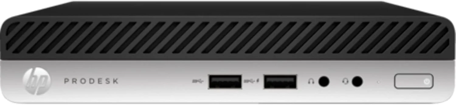 مینی دسکتاپ HP ProDesk 400 G4 | پردازنده Core i5-8500T - هارد 256GB SSD - رم 16GB | 6 هسته @ 3.5 GHz ویندوز 10 پرو مشکی (بازسازی شده)