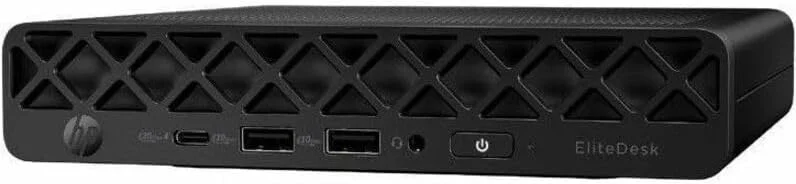 کامپیوتر رومیزی HP EliteDesk 8 G1i - پردازنده Intel Core Ultra 7 265T - فناوری vPro - رم 32 گیگابایت - حافظه SSD 512 گیگابایت - مینی دسکتاپ - مشکی جک