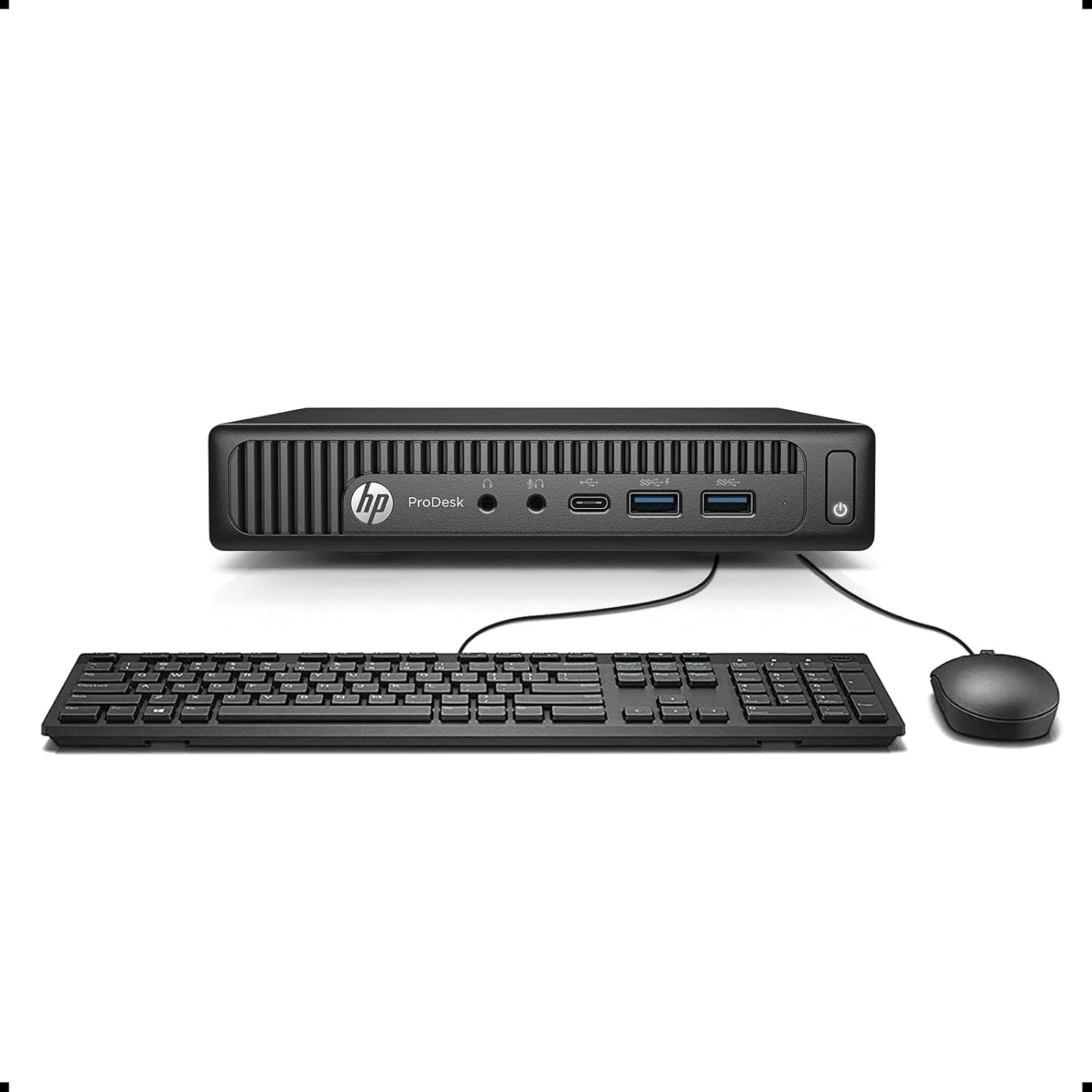 مینی کامپیوتر HP Prodesk 600 G2 Micro Computer Mini Tower PC (پردازنده چهارهسته ای Intel Core i3-6100T، رم 8 گیگابایتی DDR4، حافظه SSD 256 گیگابایتی، VGA، USB 3.0، USB-C) ویندوز 10 پرو (بازسازی شده)
