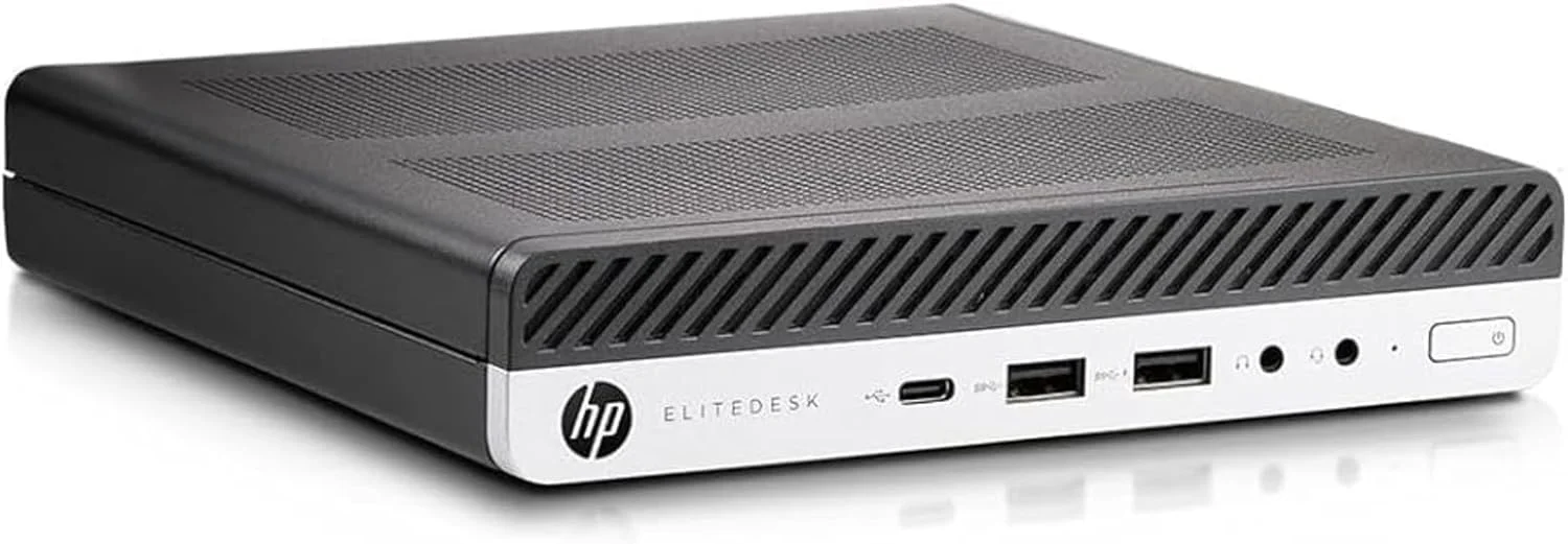 مینی دسکتاپ HP EliteDesk 800 G3 | پردازنده Core i5-6500 - هارد درایو SSD 512 گیگابایتی - رم 8 گیگابایتی | 4 هسته @ 3.6 گیگاهرتز ویندوز 10 پرو مشکی (بازسازی شده)