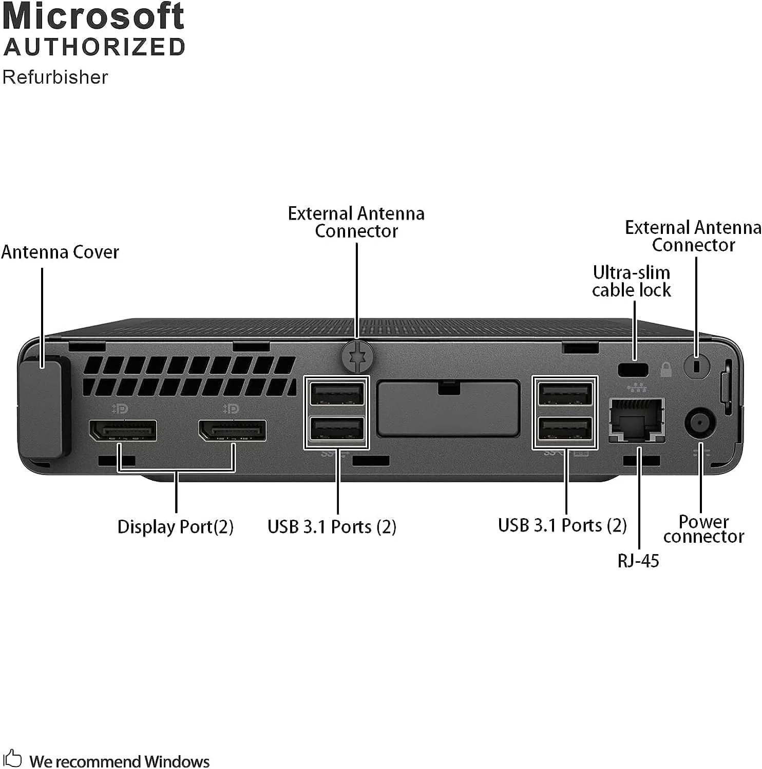 کامپیوتر رومیزی مینی تجاری HP EliteDesk 800 G4، پردازنده Intel Core i7-8700، رم 16 گیگابایتی DDR4، حافظه SSD 512 گیگابایتی، ماوس و کیبورد، 2 پورت DisplayPort، ویندوز 11 پرو (بازسازی شده) کامپیوتر رومیزی مینی تجاری HP EliteDesk 800 G4، پردازنده Intel Core i7-8700، رم 16 گیگابایتی DDR4، حافظه SSD 512 گیگابایتی، ماوس و کیبورد، 2 پورت DisplayPort، ویندوز 11 پرو (بازسازی شده)