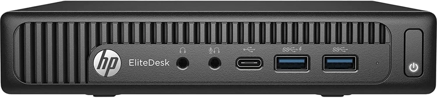 کامپیوتر رومیزی مینی HP EliteDesk 800 G2 (بازسازی شده) | پردازنده Core i5-6400T - هارد درایو SSD 256 گیگابایتی - رم 16 گیگابایتی | 4 هسته @ 2.80 گیگاهرتز Win 10 Pro مشکی
