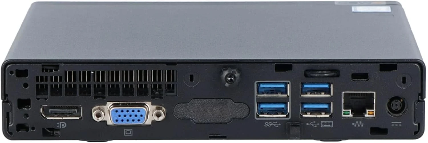 کامپیوتر رومیزی مینی HP EliteDesk 800 G2 (بازسازی شده) | پردازنده Core i5-6400T - هارد درایو SSD 256 گیگابایتی - رم 16 گیگابایتی | 4 هسته @ 2.80 گیگاهرتز Win 10 Pro مشکی