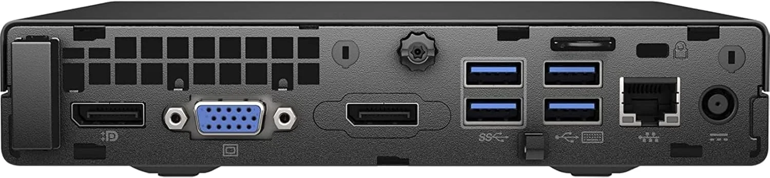 کامپیوتر رومیزی مینی HP EliteDesk 800 G2 (بازسازی شده) | پردازنده Core i5-6400T - هارد درایو SSD 256 گیگابایتی - رم 16 گیگابایتی | 4 هسته @ 2.80 گیگاهرتز Win 10 Pro مشکی