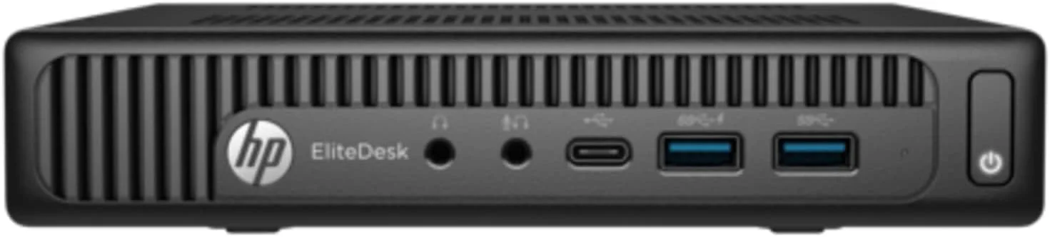 کامپیوتر رومیزی مینی HP EliteDesk 800 G2 (بازسازی شده) | پردازنده Core i5-6400T - هارد درایو SSD 256 گیگابایتی - رم 16 گیگابایتی | 4 هسته @ 2.80 گیگاهرتز Win 10 Pro مشکی