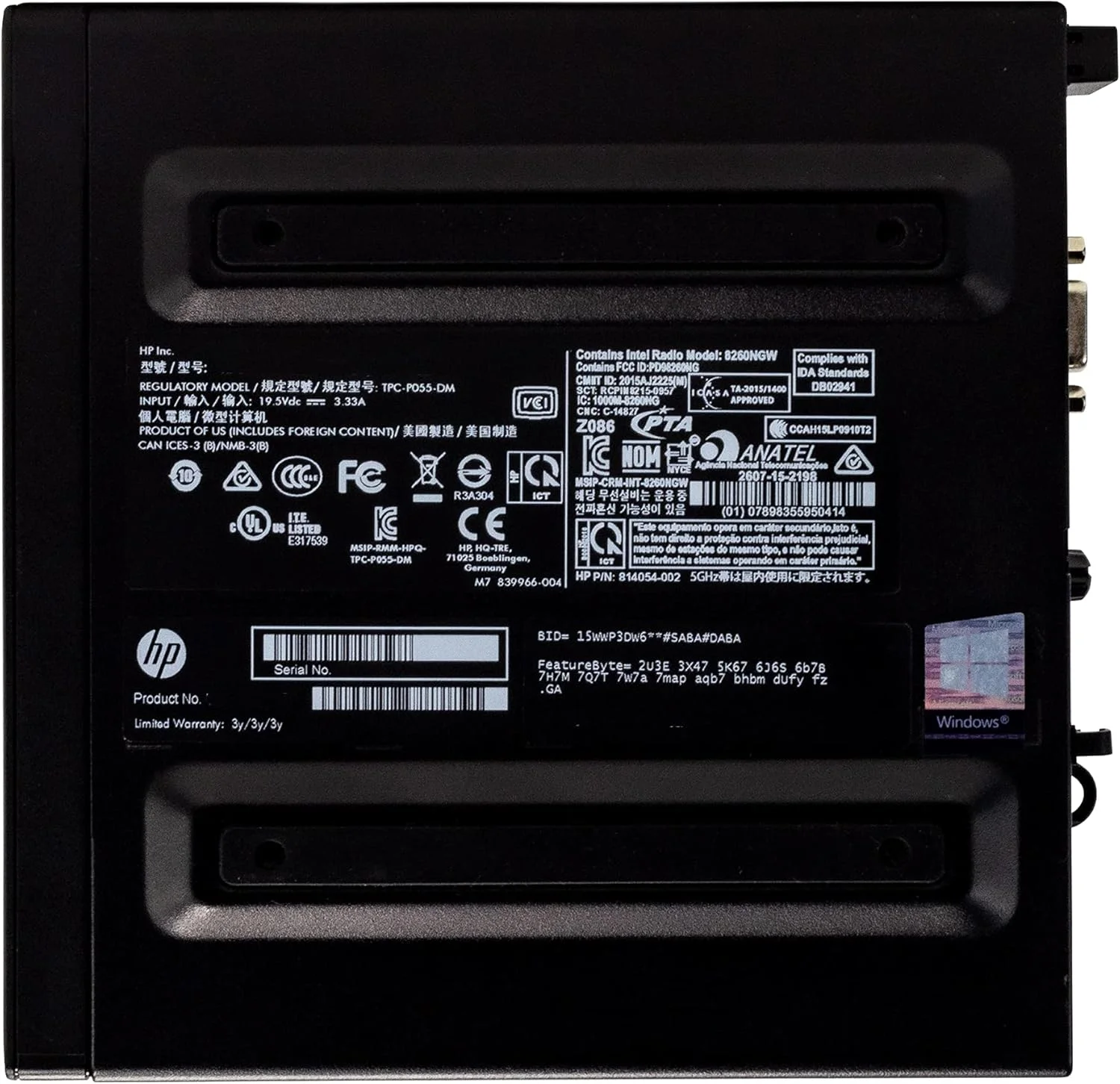 مینی کامپیوتر رومیزی MELARQT HP EliteDesk 800 G2، پردازنده Intel Core i5 6500T 2.5GHz، رم 16GB DDR4، هارد درایو 500GB، USB Type C، ویندوز 10 پرو، بازسازی شده