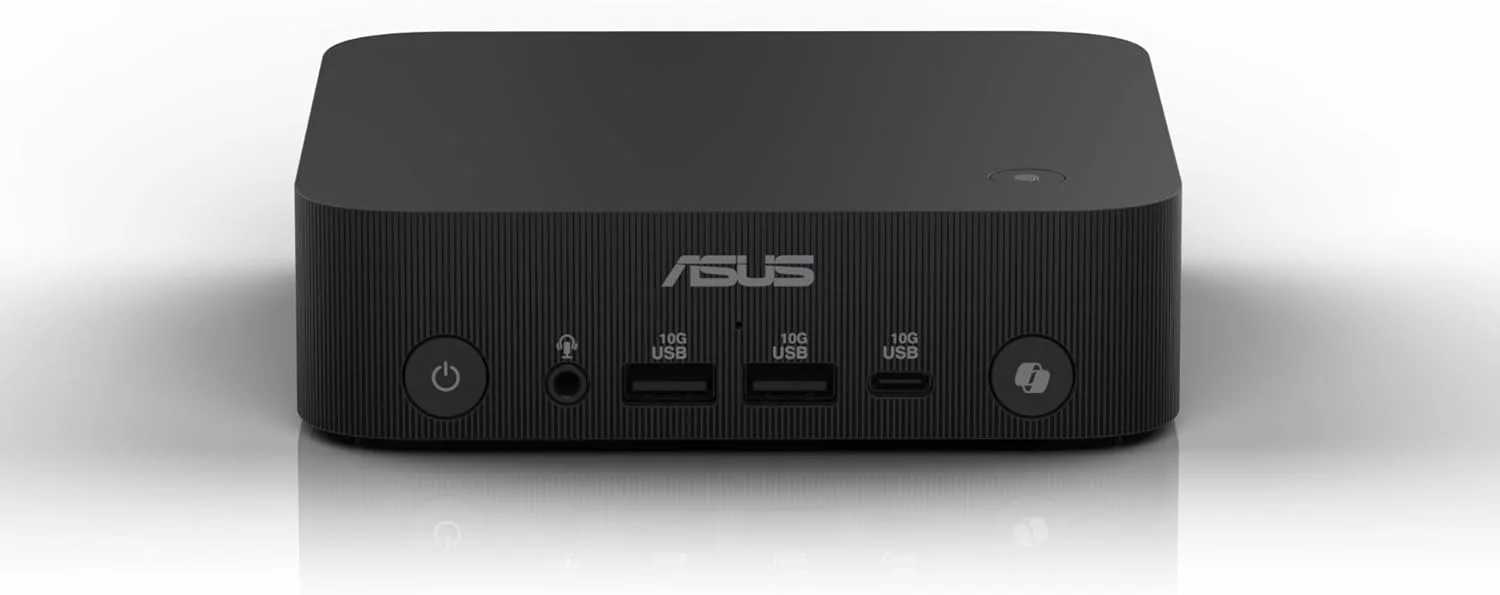 مینی پی سی بون ASUS ExpertCenter PN54 با پردازنده AMD RyzenTM AI 7 350، رم DDR5، طراحی دوگانه ذخیره سازی، WiFi 7 و BT 5.4، فرمان صوتی، دسترسی بدون ابزار به شاسی، USB-C، TPM سخت افزاری و پایه VESA