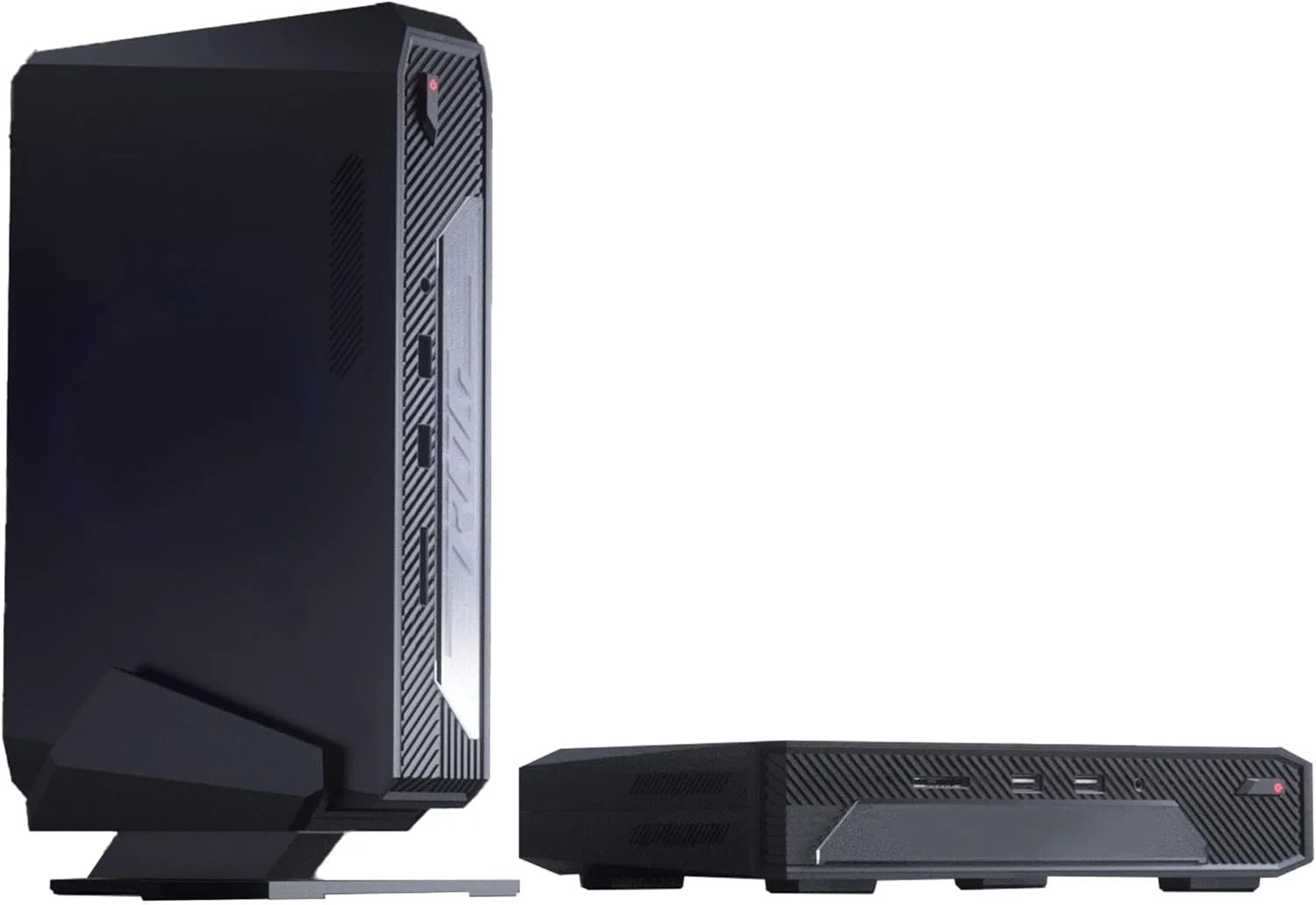 NUC 14 Performance Barebone با پردازنده نسل چهاردهم Intel Core Ultra 7 155H (پشتیبانی از NPU)، کارت گرافیک مجزای NVIDIA GeForce RTX™ 4060، حداکثر 64 گیگابایت رم DDR5، طراحی سه گانه ذخیره سازی، Thunderbolt™ 4، پایه عمودی