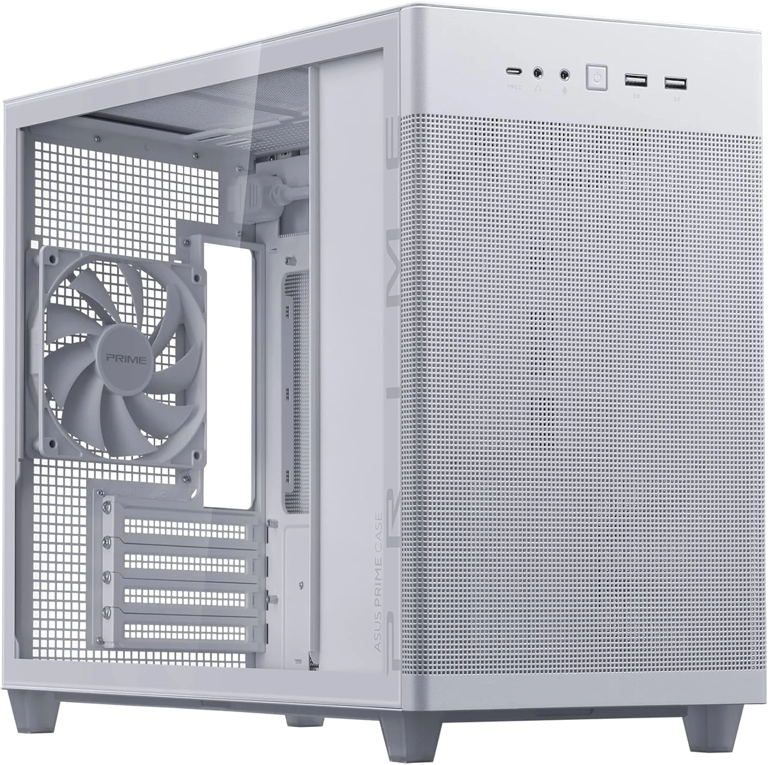 کیس سفید ASUS AP201 PRIME TG Mini Tower