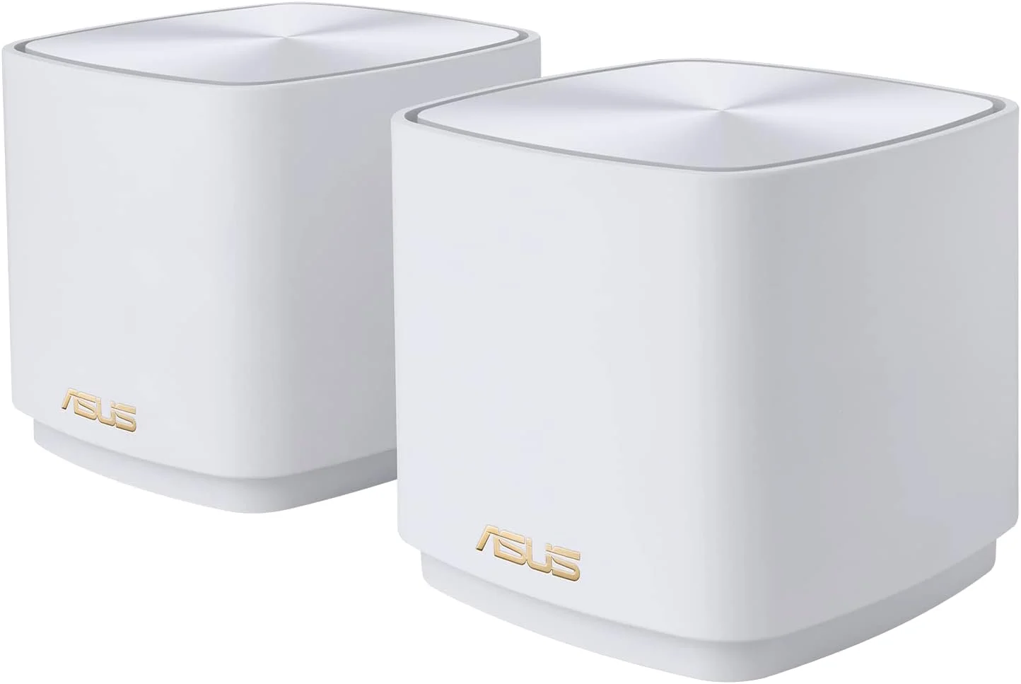 سیستم وای فای مش ASUS ZenWiFi AX Mini، وای فای 6 (AX1800 XD4 2PK) - پوشش کل خانه تا 4800 فوت مربع و 5+ اتاق، AiMesh - سفید
