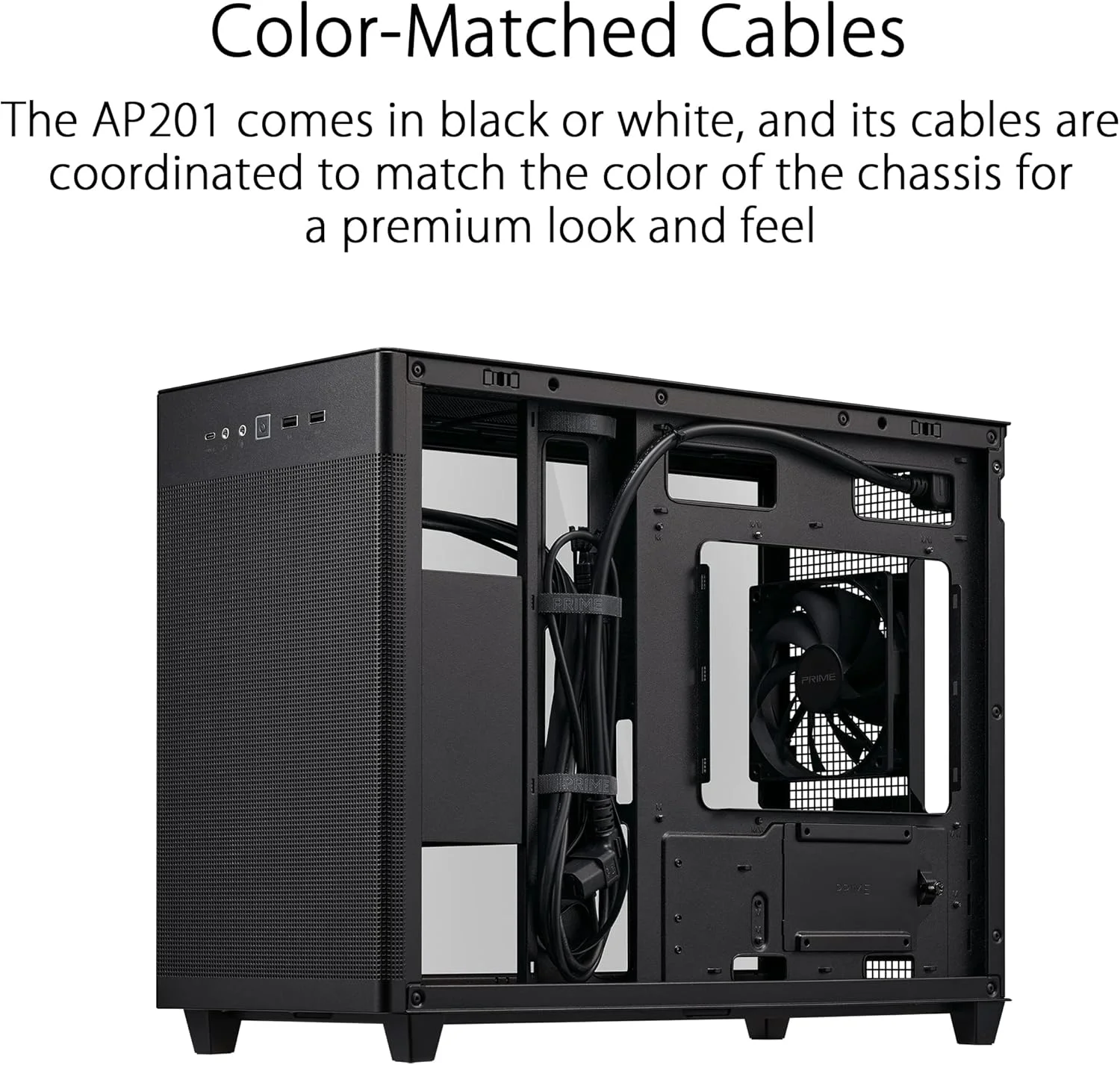 کیس مشکی ASUS AP201 PRIME TG Mini Tower کیس مشکی ASUS AP201 PRIME TG Mini Tower