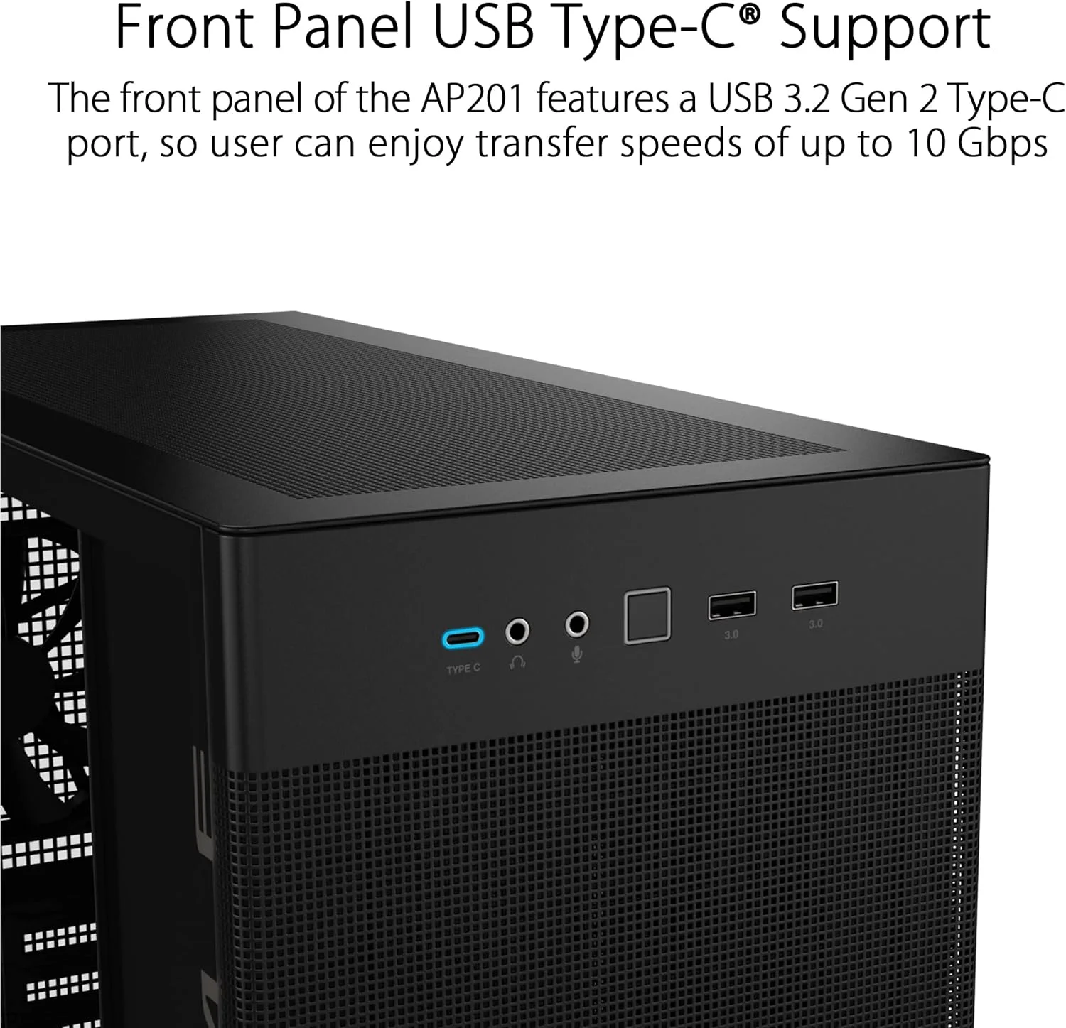 کیس مشکی ASUS AP201 PRIME TG Mini Tower کیس مشکی ASUS AP201 PRIME TG Mini Tower