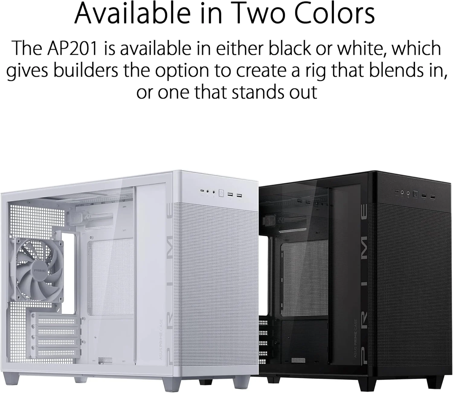 کیس مشکی ASUS AP201 PRIME TG Mini Tower کیس مشکی ASUS AP201 PRIME TG Mini Tower