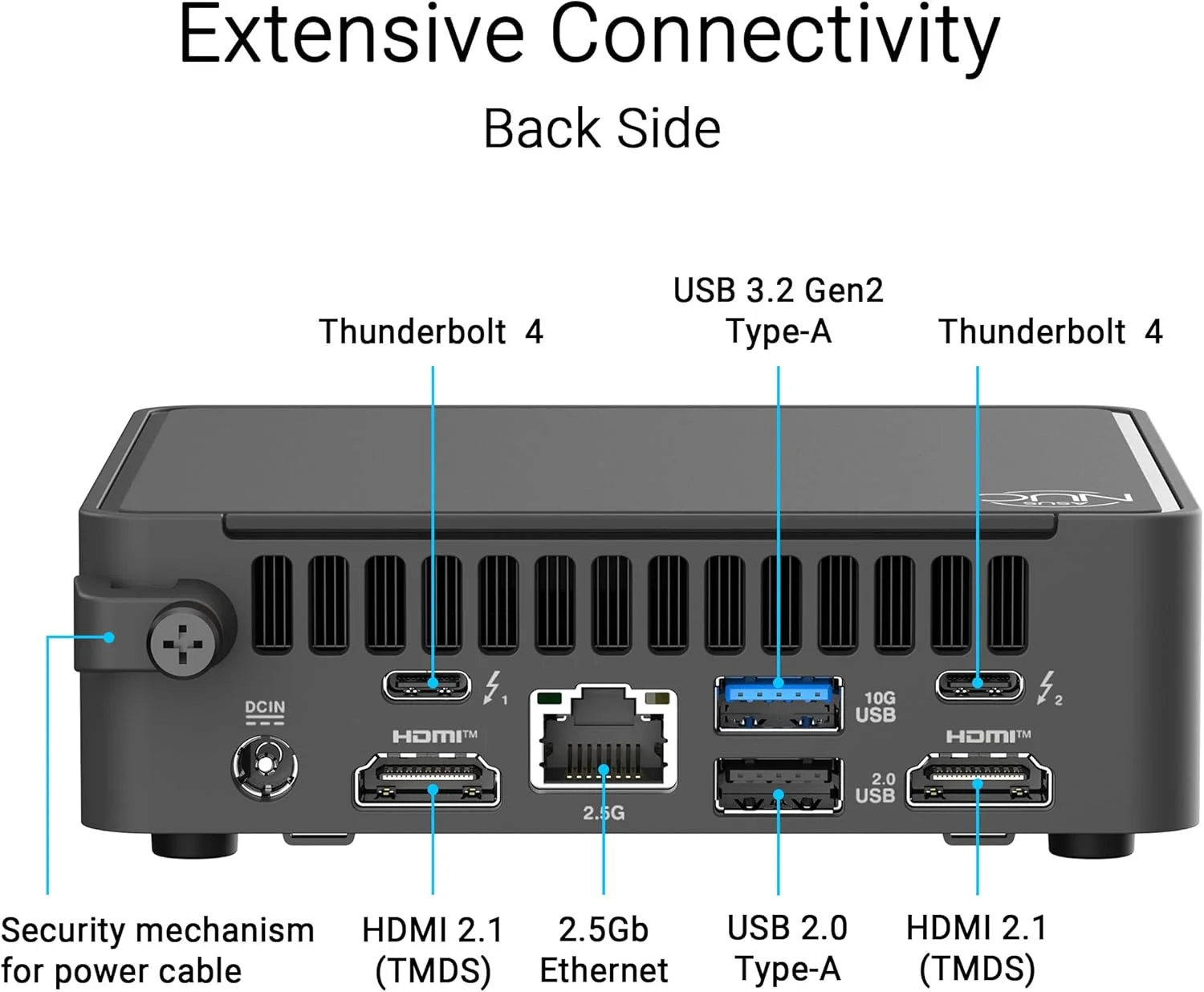 مینی کامپیوتر بدون قطعات ASUS NUC 15 Pro Slim با پردازنده Intel Series 2 Core Ultra 7 255H، پشتیبانی از رم تا 96 گیگابایت DDR5، فضای ذخیره سازی دوگانه، Thunderbolt™ 4، Wi-Fi 7 و بلوتوث 5.4، دسترسی آسان به شاسی بدون ابزار، شامل پایه VESA مینی کامپیوتر بدون قطعات ASUS NUC 15 Pro Slim با پردازنده Intel Series 2 Core Ultra 7 255H، پشتیبانی از رم تا 96 گیگابایت DDR5، فضای ذخیره سازی دوگانه، Thunderbolt™ 4، Wi-Fi 7 و بلوتوث 5.4، دسترسی آسان به شاسی بدون ابزار، شامل پایه VESA