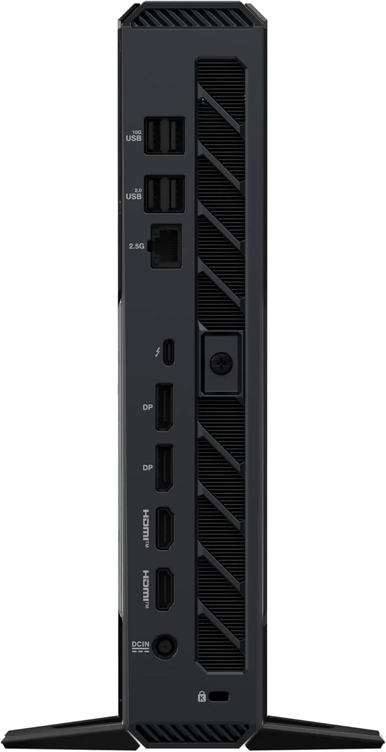 مینی پی سی گیمینگ ROG NUC (2025) با پردازنده Intel® Core™ Ultra 9 (سری 2) ARL-HX، کارت گرافیک NVIDIA® GeForce RTX™ 5070 Mobile، رم 32 گیگابایتی DDR5، حافظه SSD NVMe 1 ترابایتی، Thunderbolt™ 4، خنک کننده سه فن و نورپردازی ARGB مینی پی سی گیمینگ ROG NUC (2025) با پردازنده Intel® Core™ Ultra 9 (سری 2) ARL-HX، کارت گرافیک NVIDIA® GeForce RTX™ 5070 Mobile، رم 32 گیگابایتی DDR5، حافظه SSD NVMe 1 ترابایتی، Thunderbolt™ 4، خنک کننده سه فن و نورپردازی ARGB