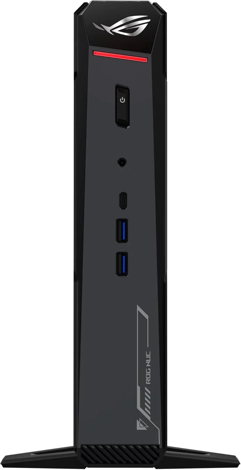مینی پی سی گیمینگ ROG NUC (2025) با پردازنده Intel® Core™ Ultra 9 (سری 2) ARL-HX، کارت گرافیک NVIDIA® GeForce RTX™ 5070 Mobile، رم 32 گیگابایتی DDR5، حافظه SSD NVMe 1 ترابایتی، Thunderbolt™ 4، خنک کننده سه فن و نورپردازی ARGB مینی پی سی گیمینگ ROG NUC (2025) با پردازنده Intel® Core™ Ultra 9 (سری 2) ARL-HX، کارت گرافیک NVIDIA® GeForce RTX™ 5070 Mobile، رم 32 گیگابایتی DDR5، حافظه SSD NVMe 1 ترابایتی، Thunderbolt™ 4، خنک کننده سه فن و نورپردازی ARGB