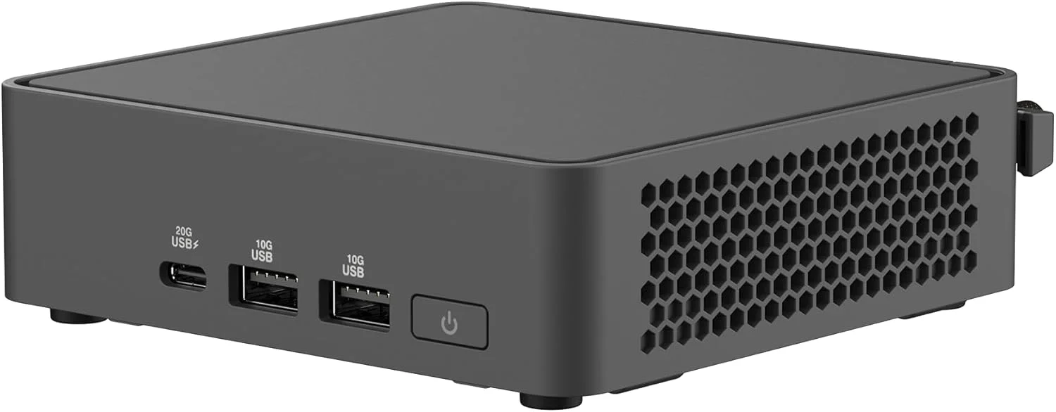 مینی کامپیوتر بدون قطعات ASUS NUC 15 Pro Slim با پردازنده Intel Series 2 Core Ultra 7 255H، پشتیبانی از رم تا 96 گیگابایت DDR5، فضای ذخیره سازی دوگانه، Thunderbolt™ 4، Wi-Fi 7 و بلوتوث 5.4، دسترسی آسان به شاسی بدون ابزار، شامل پایه VESA مینی کامپیوتر بدون قطعات ASUS NUC 15 Pro Slim با پردازنده Intel Series 2 Core Ultra 7 255H، پشتیبانی از رم تا 96 گیگابایت DDR5، فضای ذخیره سازی دوگانه، Thunderbolt™ 4، Wi-Fi 7 و بلوتوث 5.4، دسترسی آسان به شاسی بدون ابزار، شامل پایه VESA