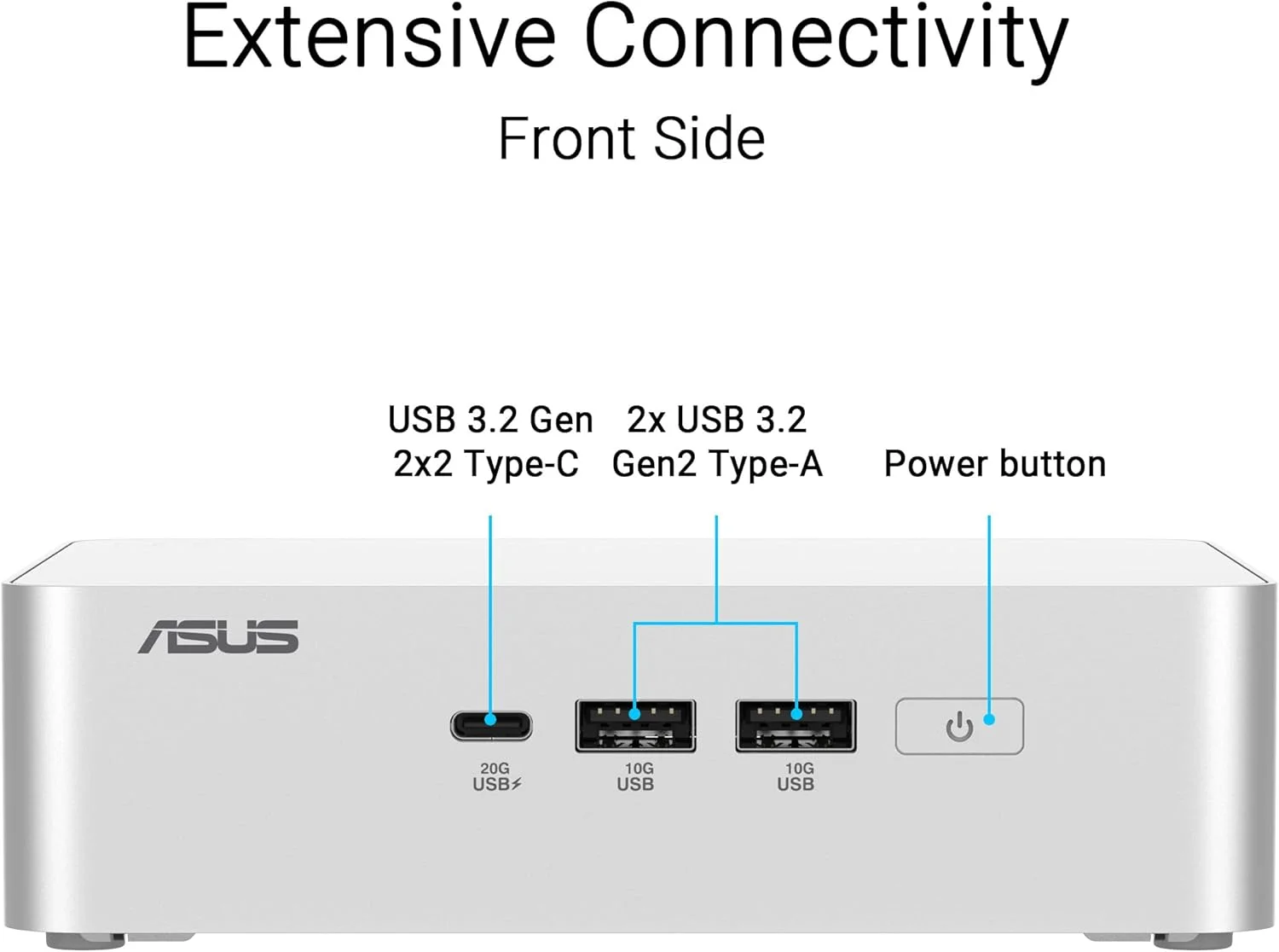 مینی کامپیوتر بدون قطعات ASUS NUC 15 Pro+ با پردازنده Intel Series 2 Core Ultra 5 225H، پشتیبانی از حداکثر 96 گیگابایت رم DDR5، دو جایگاه ذخیره سازی، Thunderbolt™ 4، Wi-Fi 7 و بلوتوث 5.4، شاسی آلومینیومی نقره ای بدون نیاز به ابزار، همراه با پایه VESA مینی کامپیوتر بدون قطعات ASUS NUC 15 Pro+ با پردازنده Intel Series 2 Core Ultra 5 225H، پشتیبانی از حداکثر 96 گیگابایت رم DDR5، دو جایگاه ذخیره سازی، Thunderbolt™ 4، Wi-Fi 7 و بلوتوث 5.4، شاسی آلومینیومی نقره ای بدون نیاز به ابزار، همراه با پایه VESA