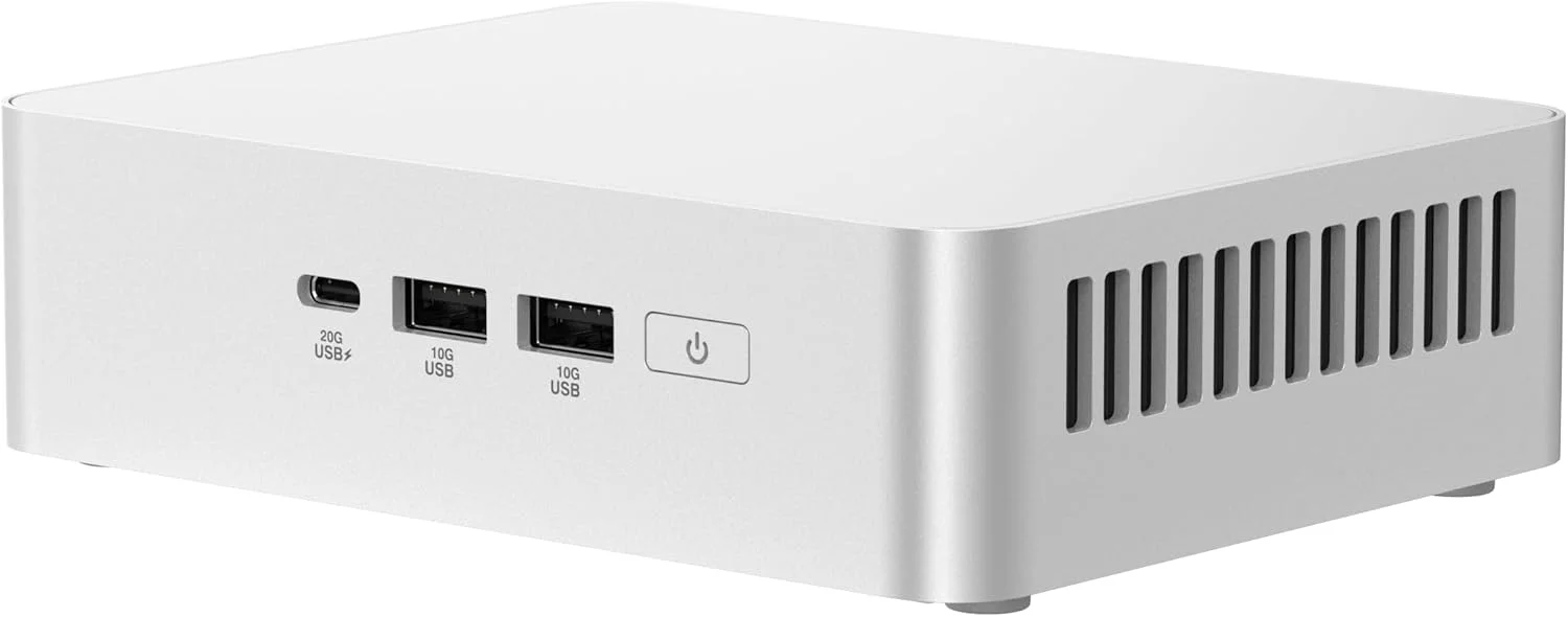 مینی کامپیوتر بدون قطعات ASUS NUC 15 Pro+ با پردازنده Intel Series 2 Core Ultra 5 225H، پشتیبانی از حداکثر 96 گیگابایت رم DDR5، دو جایگاه ذخیره سازی، Thunderbolt™ 4، Wi-Fi 7 و بلوتوث 5.4، شاسی آلومینیومی نقره ای بدون نیاز به ابزار، همراه با پایه VESA مینی کامپیوتر بدون قطعات ASUS NUC 15 Pro+ با پردازنده Intel Series 2 Core Ultra 5 225H، پشتیبانی از حداکثر 96 گیگابایت رم DDR5، دو جایگاه ذخیره سازی، Thunderbolt™ 4، Wi-Fi 7 و بلوتوث 5.4، شاسی آلومینیومی نقره ای بدون نیاز به ابزار، همراه با پایه VESA