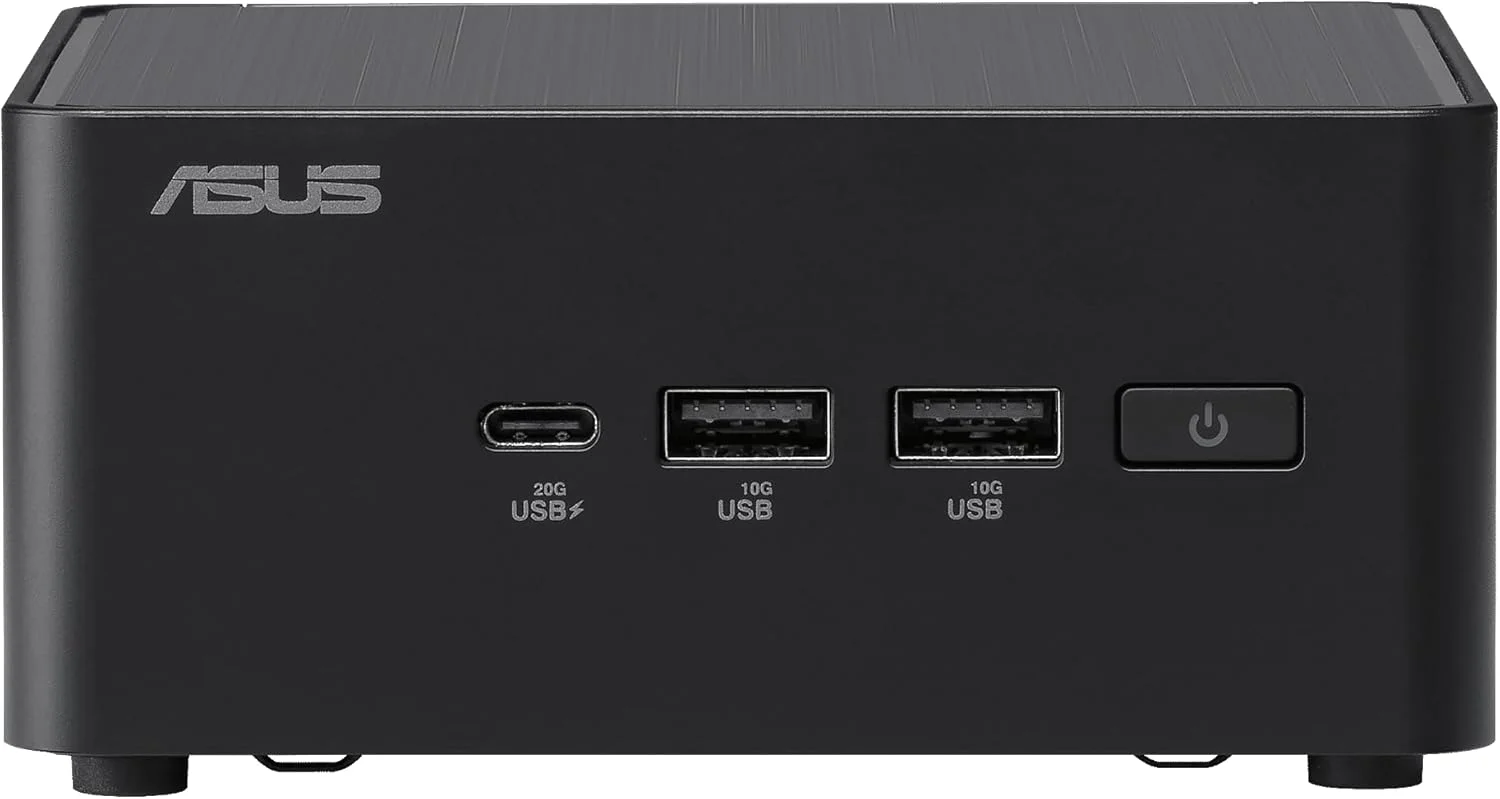 مینی کامپیوتر کامل ASUS NUC 14 Pro Tall با پردازنده نسل ۱۴ اینتل Core Ultra 7 155H، رم ۳۲ گیگابایتی DDR5، حافظه SSD یک ترابایتی PCIe G4x4 NVMe، تاندربولت ۴، ویندوز ۱۱ پرو، دسترسی آسان به شاسی بدون ابزار، شامل پایه VESA