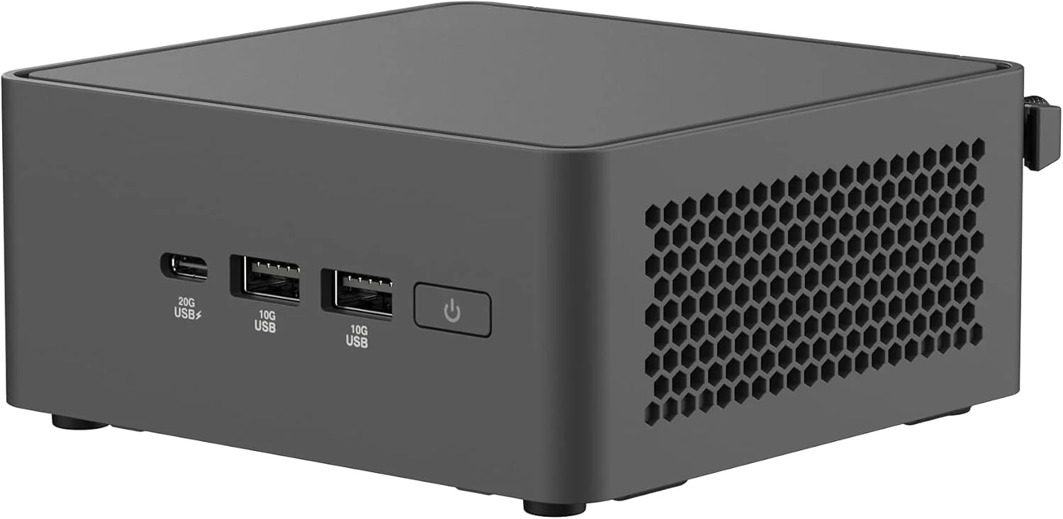 مینی کامپیوتر بدون قطعات ASUS NUC 15 Pro Tall با پردازنده Intel Series 2 Core Ultra 7 255H، پشتیبانی از رم DDR5 تا 96 گیگابایت، فضای ذخیره سازی دوگانه، Thunderbolt™ 4، Wi-Fi 7 و بلوتوث 5.4، دسترسی آسان به شاسی بدون ابزار، شامل پایه VESA مینی کامپیوتر بدون قطعات ASUS NUC 15 Pro Tall با پردازنده Intel Series 2 Core Ultra 7 255H، پشتیبانی از رم DDR5 تا 96 گیگابایت، فضای ذخیره سازی دوگانه، Thunderbolt™ 4، Wi-Fi 7 و بلوتوث 5.4، دسترسی آسان به شاسی بدون ابزار، شامل پایه VESA