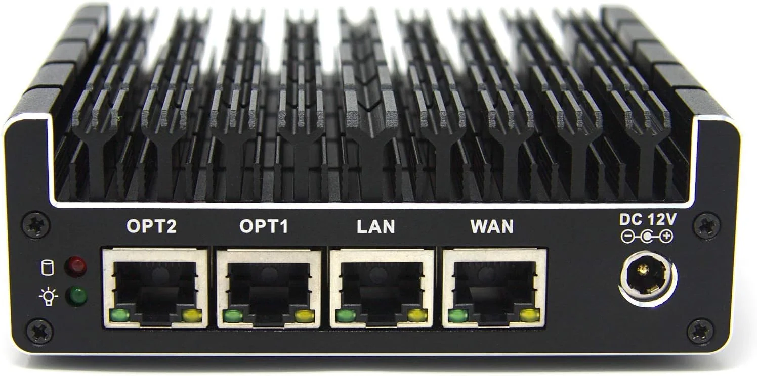 محافظ Protectli Vault با 4 پورت، فایروال میکرو اپلاینس/مینی پی سی - اینتل Quad Core، AES-NI، 8 گیگابایت رم، 120 گیگابایت SSD mSATA