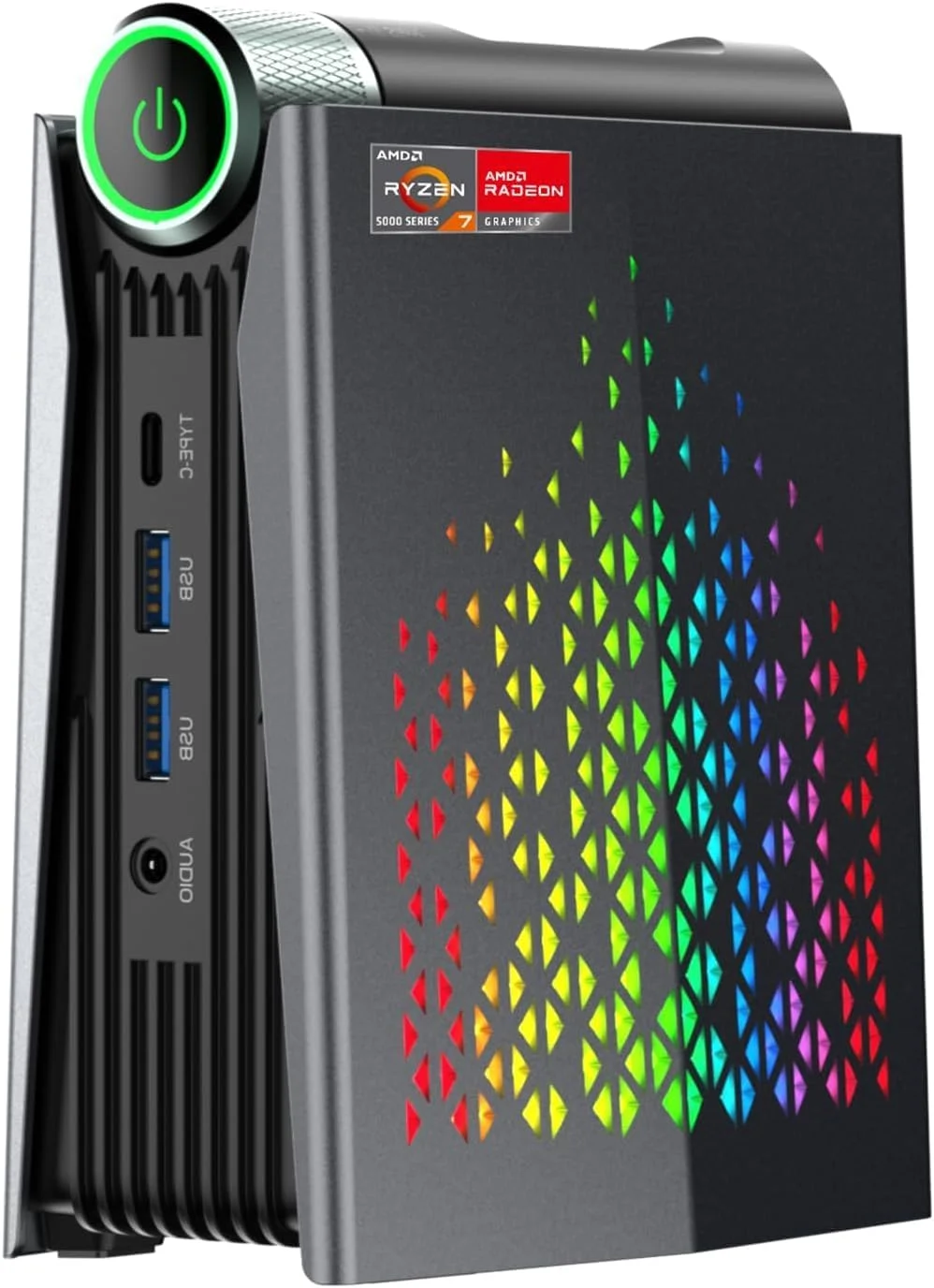 کامپیوتر گیمینگ کوچک ACEMAGICIAN، مینی پی سی AMD Ryzen 7 Pro 5875U با 16 گیگابایت رم DDR4 و 512 گیگابایت حافظه NVME SSD، کامپیوتر رومیزی کوچک، مینی پی سی گیمینگ 11 Pro [WiFi6/BT5.2] [4K UHD/RGB Lights/3 حالت قابل تنظیم]