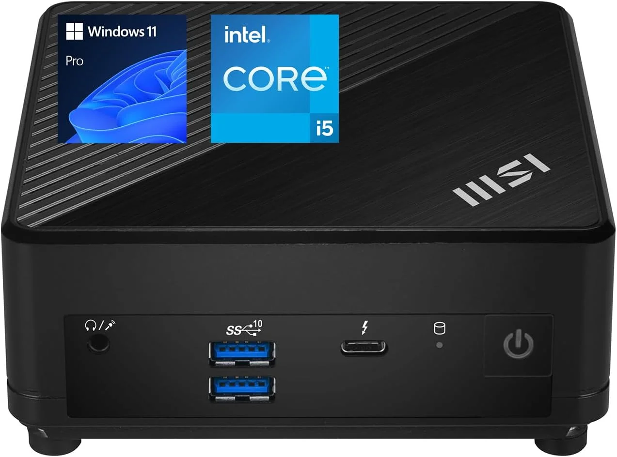 مینی کامپیوتر حرفه ای MSI Cubi 5، پردازنده نسل دوازدهم Intel i5-1235U (بهتر از Ryzen 7 5700U)، رم 16 گیگابایتی، SSD 512 گیگابایتی، Wi-Fi 6، Windows 11 Pro، پشتیبانی از نمایشگر 4K@60Hz، انجام چند وظیفه ای روان در کار/بازی