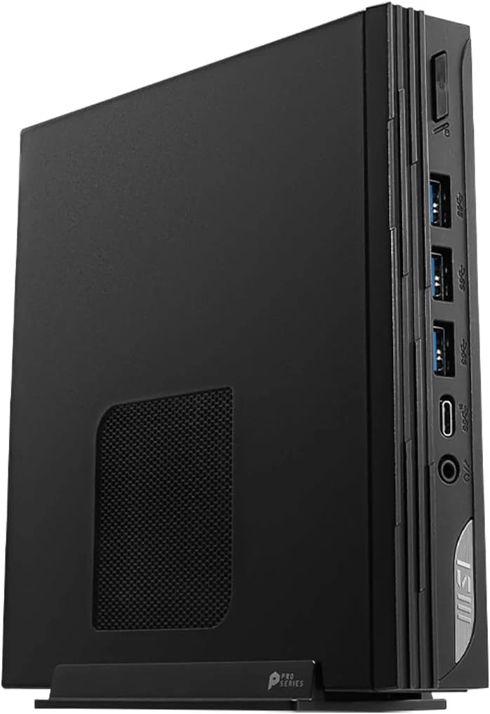 مینی کامپیوتر Barebones MSI Pro DP10: پردازنده Intel Core i7-1360P، وای فای 6E، بلوتوث 5.2، تاندربولت Type-C، نمایشگر دوگانه، کم مصرف، مشکی: 13M-021BUS