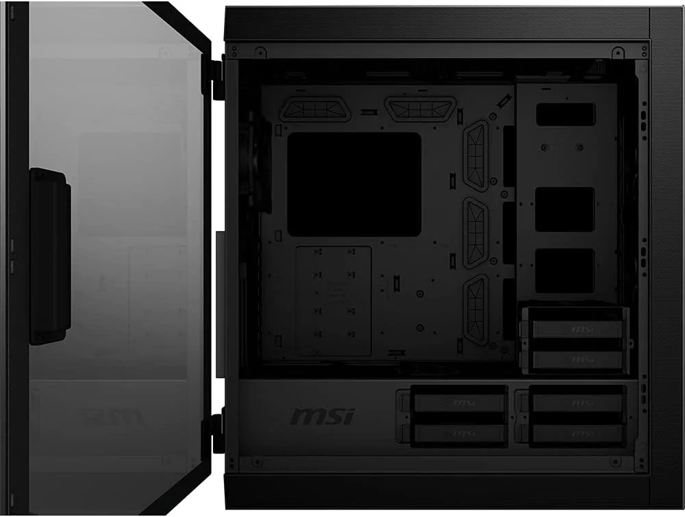 کیس کامپیوتر گیمینگ فول تاور MSI MPG SEKIRA 500P 'مشکی، 4 عدد فن 120 میلیمتری PWM، USB Type-C، پنل شیشهای حرارت دیده، E-ATX، ATX، mATX، mini-ITX' - 306-7G09M61-W57 کیس کامپیوتر گیمینگ فول تاور MSI MPG SEKIRA 500P 'مشکی، 4 عدد فن 120 میلیمتری PWM، USB Type-C، پنل شیشهای حرارت دیده، E-ATX، ATX، mATX، mini-ITX' - 306-7G09M61-W57