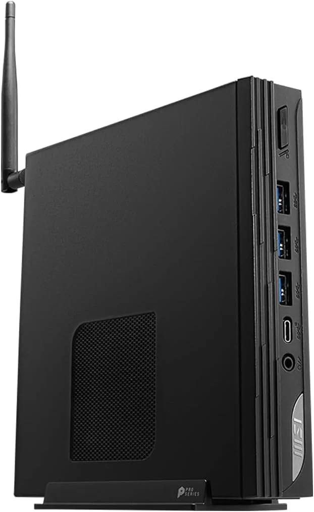 مینی کامپیوتر Barebones MSI Pro DP10: پردازنده Intel Core i7-1360P، وای فای 6E، بلوتوث 5.2، تاندربولت Type-C، نمایشگر دوگانه، کم مصرف، مشکی: 13M-021BUS مینی کامپیوتر Barebones MSI Pro DP10: پردازنده Intel Core i7-1360P، وای فای 6E، بلوتوث 5.2، تاندربولت Type-C، نمایشگر دوگانه، کم مصرف، مشکی: 13M-021BUS